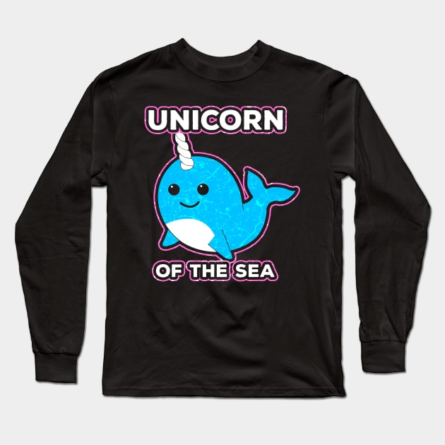 Narwhal Long Sleeve T-Shirt by Mila46